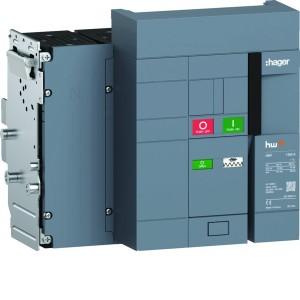 Interrupteur Ouvert HW1 1250A 4P Débrochable sans chassis - HAGER HW1W412ZS 