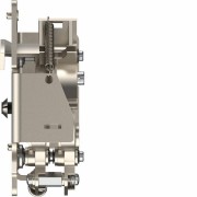 Platine pour interverr.méca. HW2/4 Fixe Secours (type 3S) - 1 platine/ACB (MI) - HAGER HWY236H 