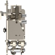 Platine pour interverr.méca. HW2/4 Débro Secours (type 3S) - 1 platine/ACB (MI) - HAGER HWY237H 