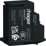 Contact auxilliare AX/AL/FS pour boitier moulé h3+ PW1600 - HAGER HXH027H 