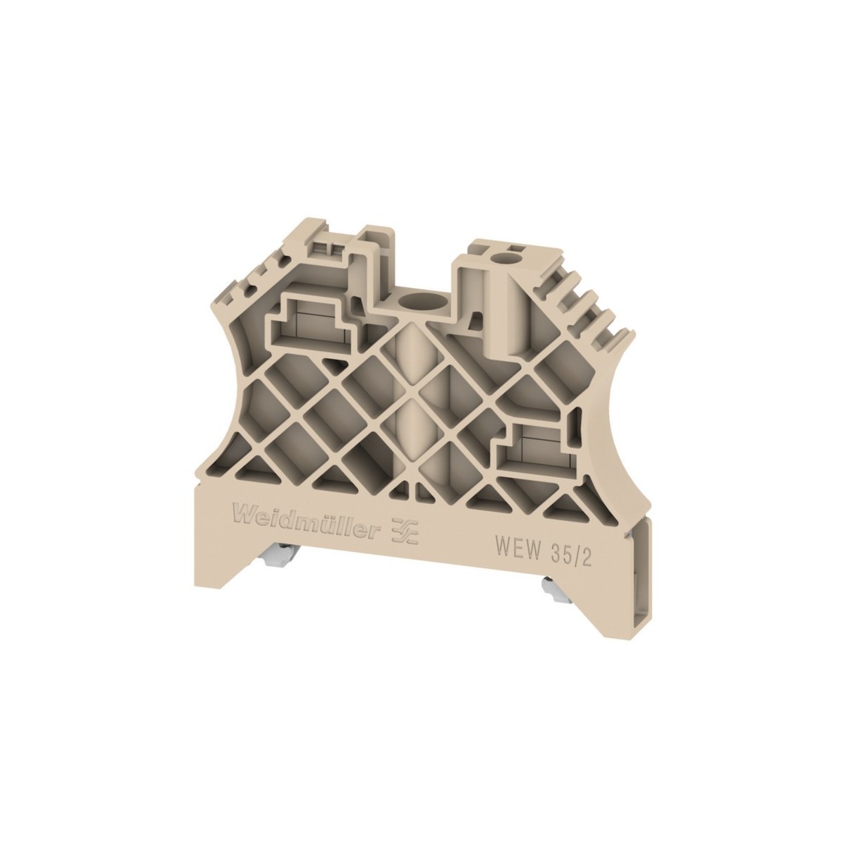 Butée d'arrêt 35 mm², connection à vis, Couleur: beige - HAGER KR01EW 