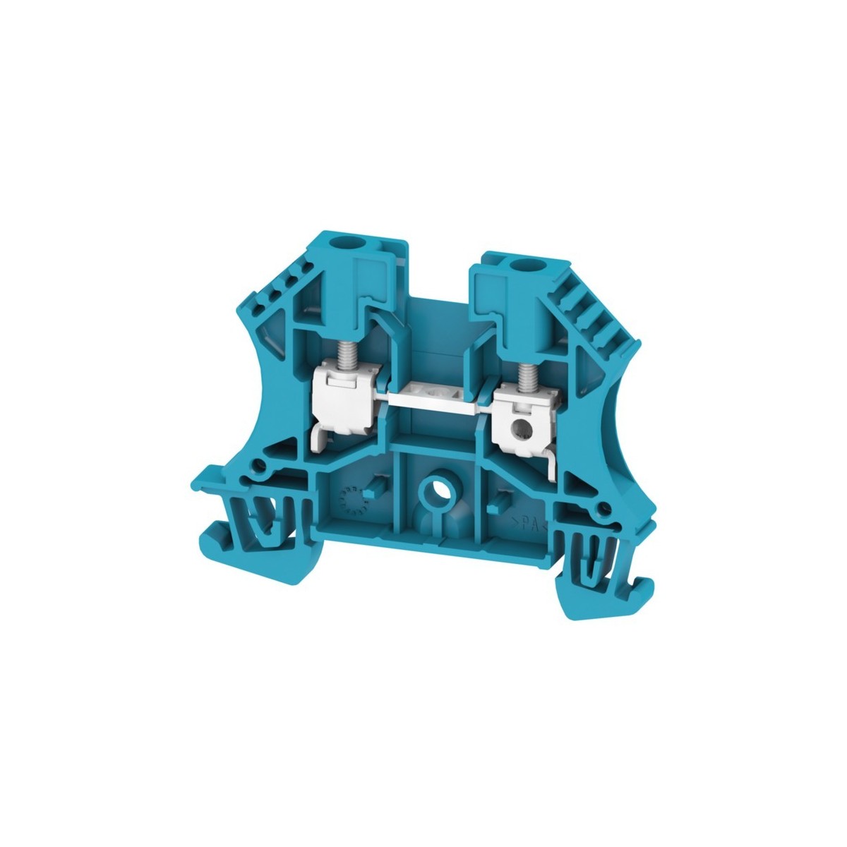 Borne de neutre 4mm², 800V/32A, connection à vis - HAGER KR040N 