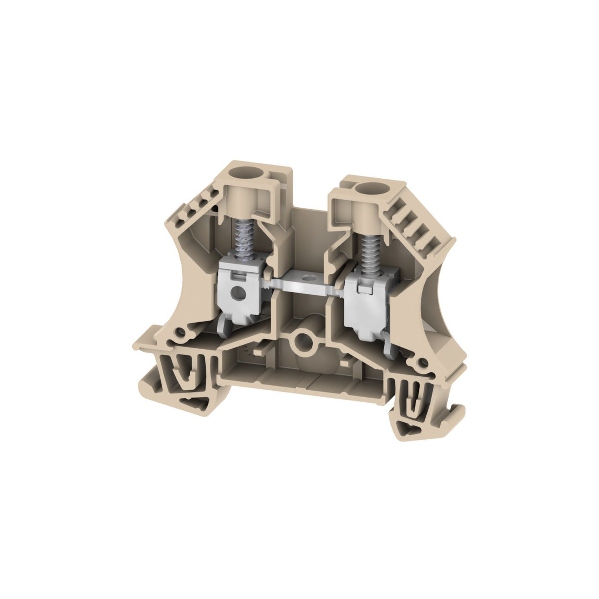 Borne de phase, 10mm², 1000V/57A, connection à vis - HAGER KR100L 