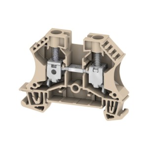 Borne de phase, 10mm², 1000V/57A, connection à vis - HAGER KR100L 