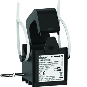 Transformateur de Courant Ouvrant SC2 28mm 500/5A 2.2VA Classe 1 - HAGER SRR05005B 