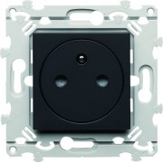 Prise de courant affleurante essensya 2P+T Anthracite - HAGER WE106A 