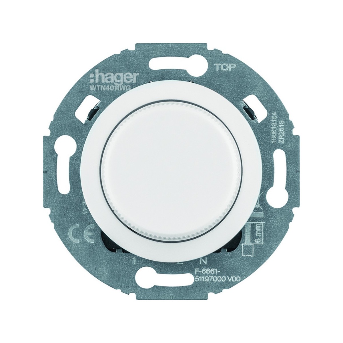 Auxiliaire de variateur 1930 rotatif Alba - HAGER WTN4041WG 