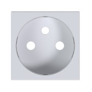 Enjoliveur gallery prise de courant affleurante 2P+T, finition Pure - HAGER WXD106B 