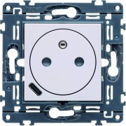 Prise de courant affleurante gallery 2P+T avec USB-C Pure - HAGER WXF114B 