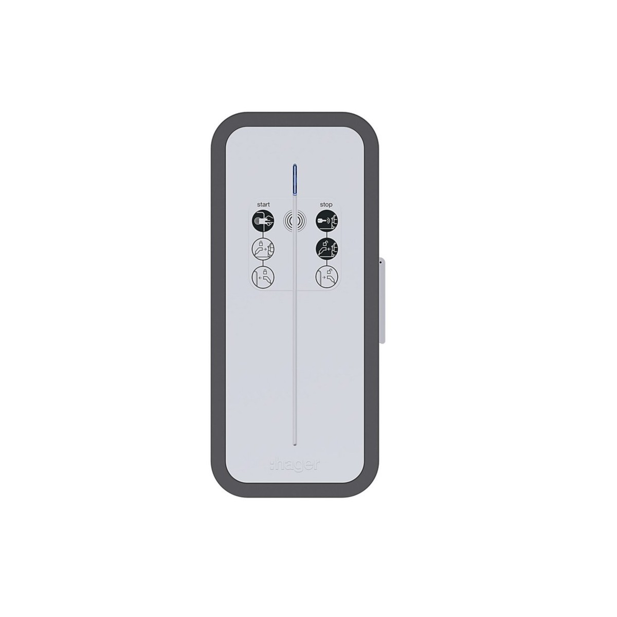 witty share borne de recharge RFID OCPP IP55 1x7,4kW 1P avec MID intégré - HAGER XEV1R07T2M1 