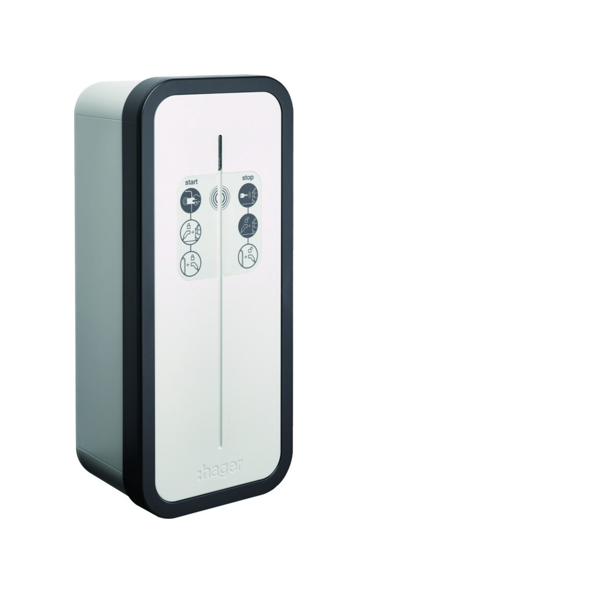witty share borne de recharge RFID OCPP IP55 1x22kW 1P avec MID intégré - HAGER XEV1R22T2M3 