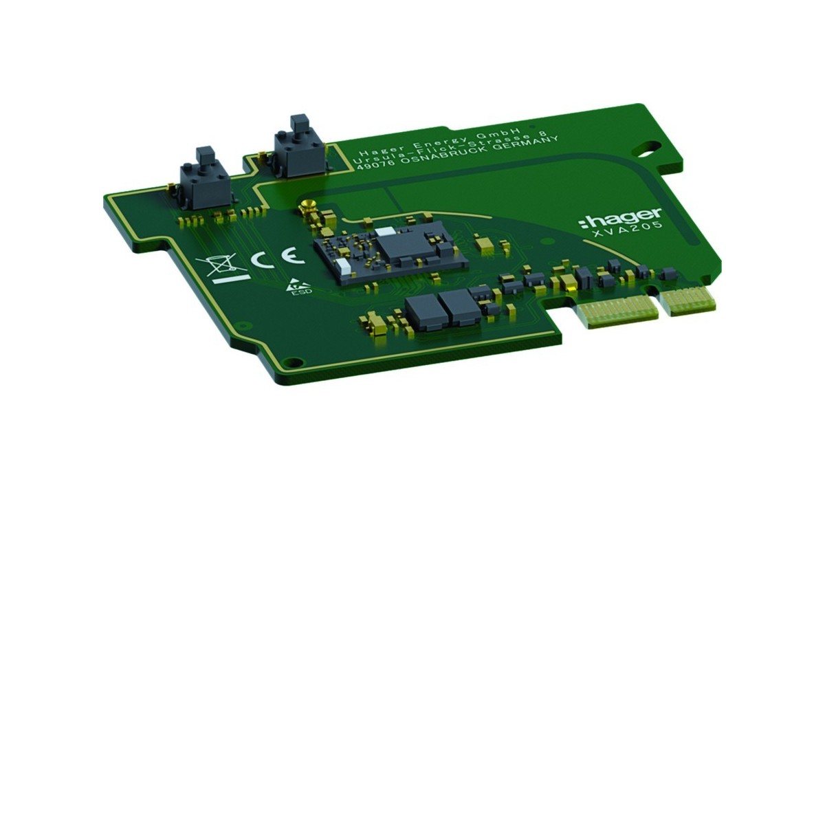 witty one pièce détachée-carte TIC (Télé-Information-Client) radio pour XVR1xx - HAGER XVA205 