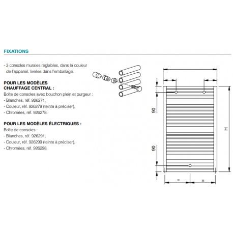 Sèche-serviette ACOVA - ATOLL Spa eau chaude 966W SL-170-060