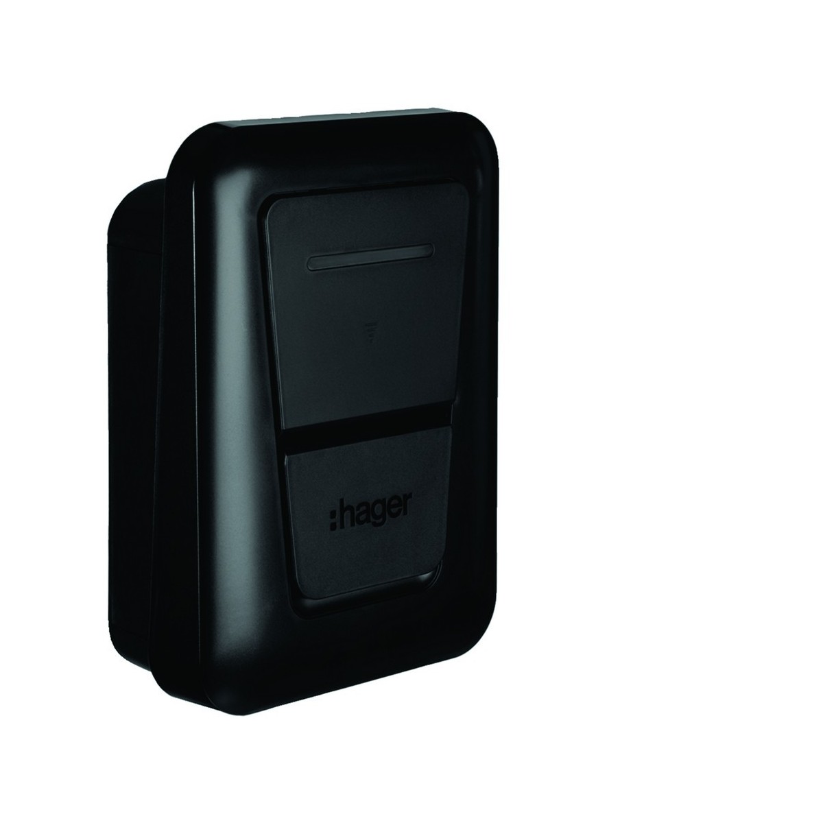 witty plus borne de recharge IP55 1x 7,4/22kW 1P/3P T2+TIC+RFID+APP BLE+OCPP+MID - HAGER XVL122STI 