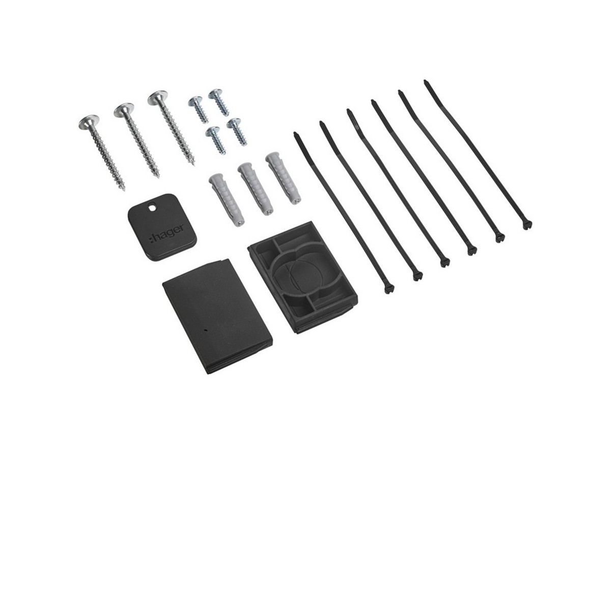 witty plus et pro pièce détachée-Kit accessoires pour borne de recharge XVL122xx - HAGER XVS002 