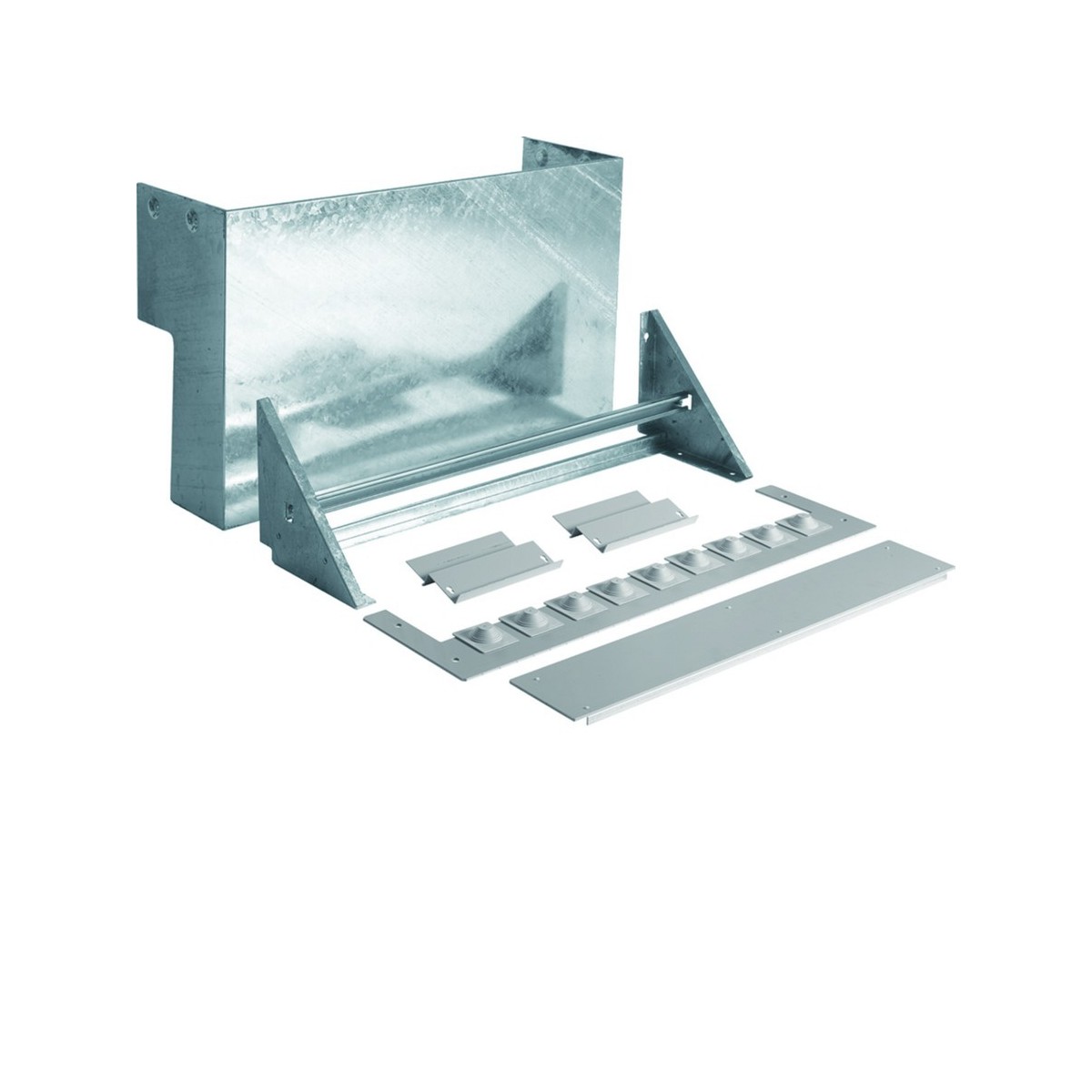 Kit support mural hauteur 640 mm pour armoire KVS largeur 1110 mm - HAGER ZAX013 