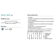 Sèche-serviette ACOVA - ATOLL Spa eau chaude 1154W SL-170-075