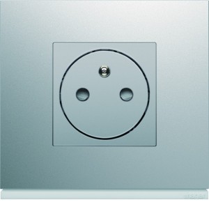 Prise de courant affleurante gallery 2P+T - HAGER WXF106 