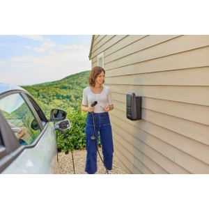 witty one borne de recharge IP55 1x7kW 1P T2+TIC+RFID+APP Bluetooth+Protections - HAGER XVR107STP 