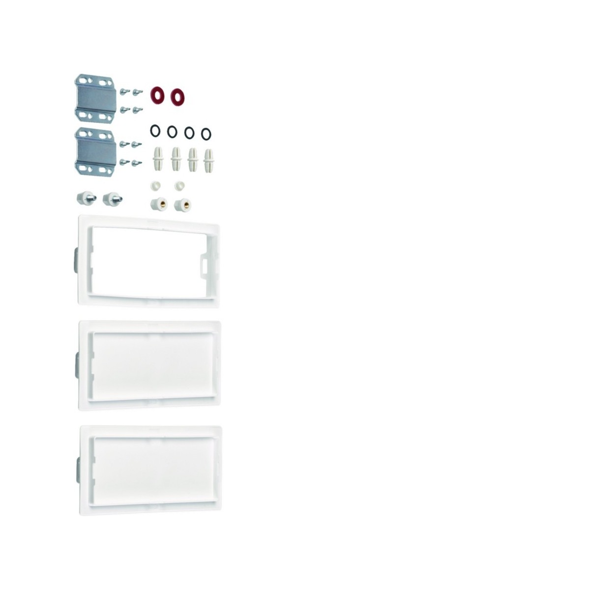 Kit d´association univers, vertical, pour armoires 3 travées P:160/205mm - HAGER FZ443B 