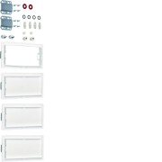 Kit d´association univers, vertical, pour armoires 4 travées P:160/205mm - HAGER FZ444B 