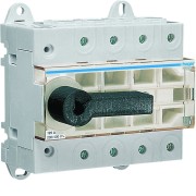 Interrupteur à coupure visible 4P In125A Ue380 - 415Vac Poignée rotative courte - HAGER HA406 