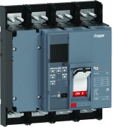 Disjoncteur boitier moulé h3+ PW1600 LSI 4 Poles 630A 70kA - HAGER HEQ631JR 
