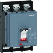 Interrupteur boitier moulé h3+ PW1600  3 Poles 1000A - HAGER HMQ970AR 