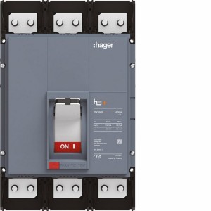 Interrupteur boitier moulé h3+ PW1600  3 Poles 1600A - HAGER HMQ990AR 