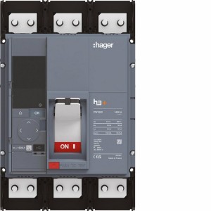 Disjoncteur boitier moulé h3+ PW1600 Energy 3 Poles 1600A 50kA - HAGER HMQ990NR 
