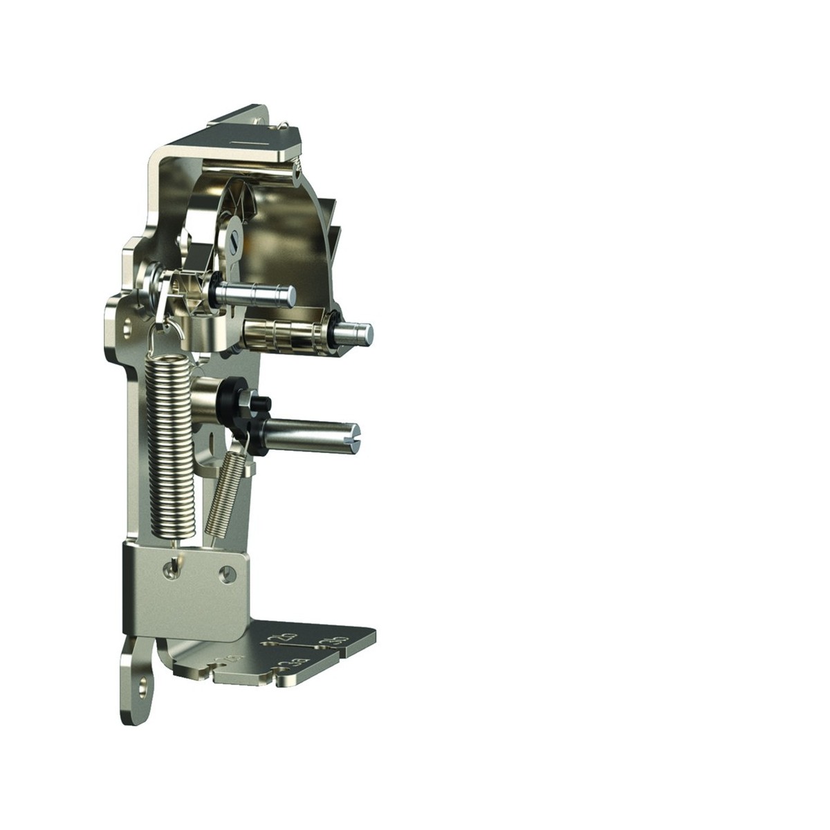 Platine pour interverr.méca. HW2/4 Débro Secours (type 2S) - 1 platine/ACB (MI) - HAGER HWY227H 