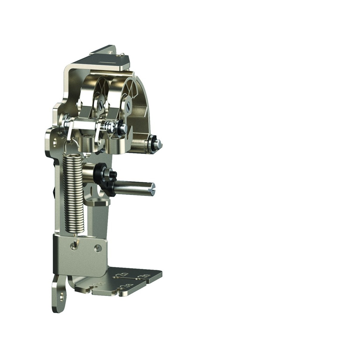 Platine pour interverr.méca. HW1 Fixe Secours (type 3S) - 1 platine/ACB (MI) - HAGER HWY234H 