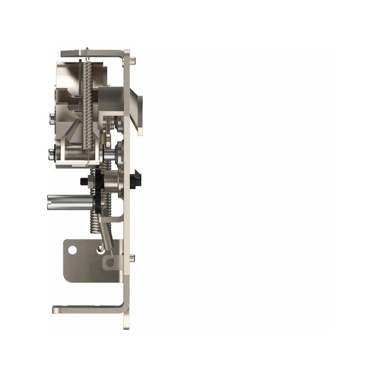 Platine pour interverr.méca. HW2/4 Fixe Secours (type 3S) - 1 platine/ACB (MI) - HAGER HWY236H 