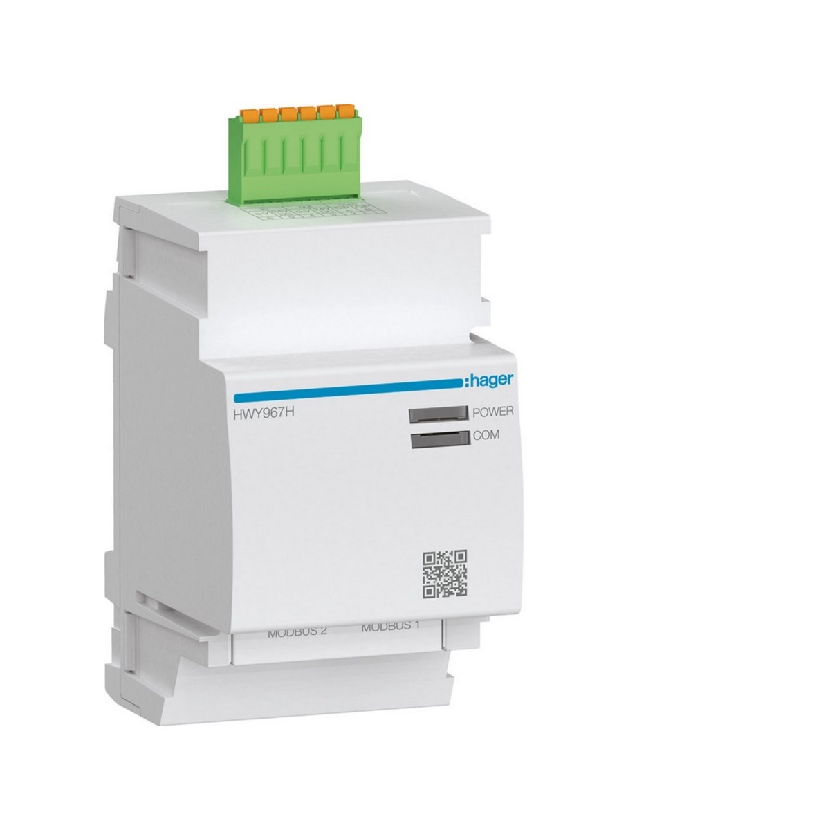 Module de communication Modbus RTU pour boitier moulé h3+ PW1600 - HAGER HWY967H 