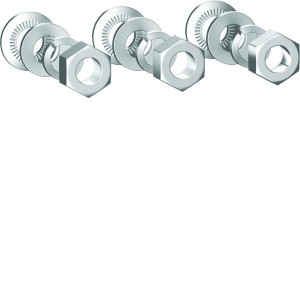 Ecrous et rondelles de montage 3P pour boitier moulé h3+ PW1600 - HAGER HYH501H 