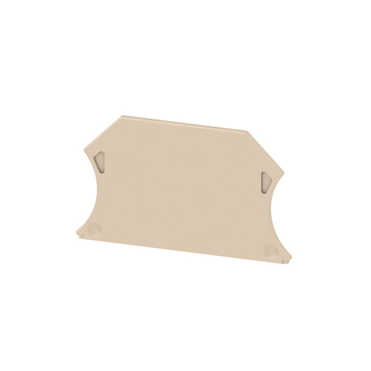 Plaque d'extrémité pour 2,5-10 mm², Couleur: beige - HAGER KR01AP 