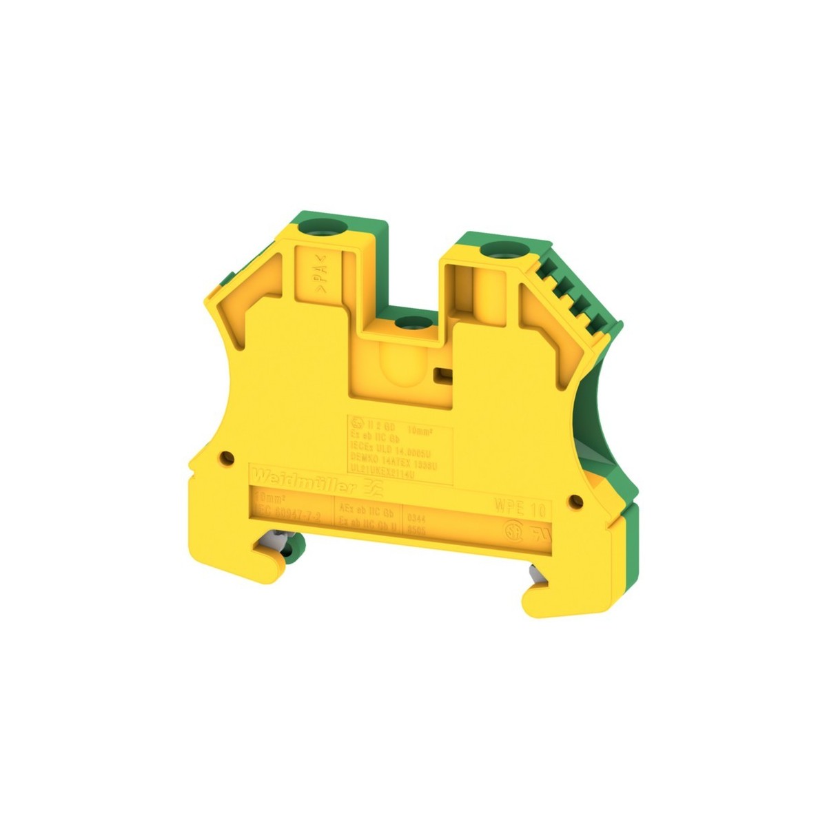 Borne de terre, 10mm², connection à vis - HAGER KR100PE 