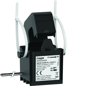 Transformateur de Courant Ouvrant SC1 18mm 200/5A 0.6VA Classe 1 - HAGER SRR02005A 