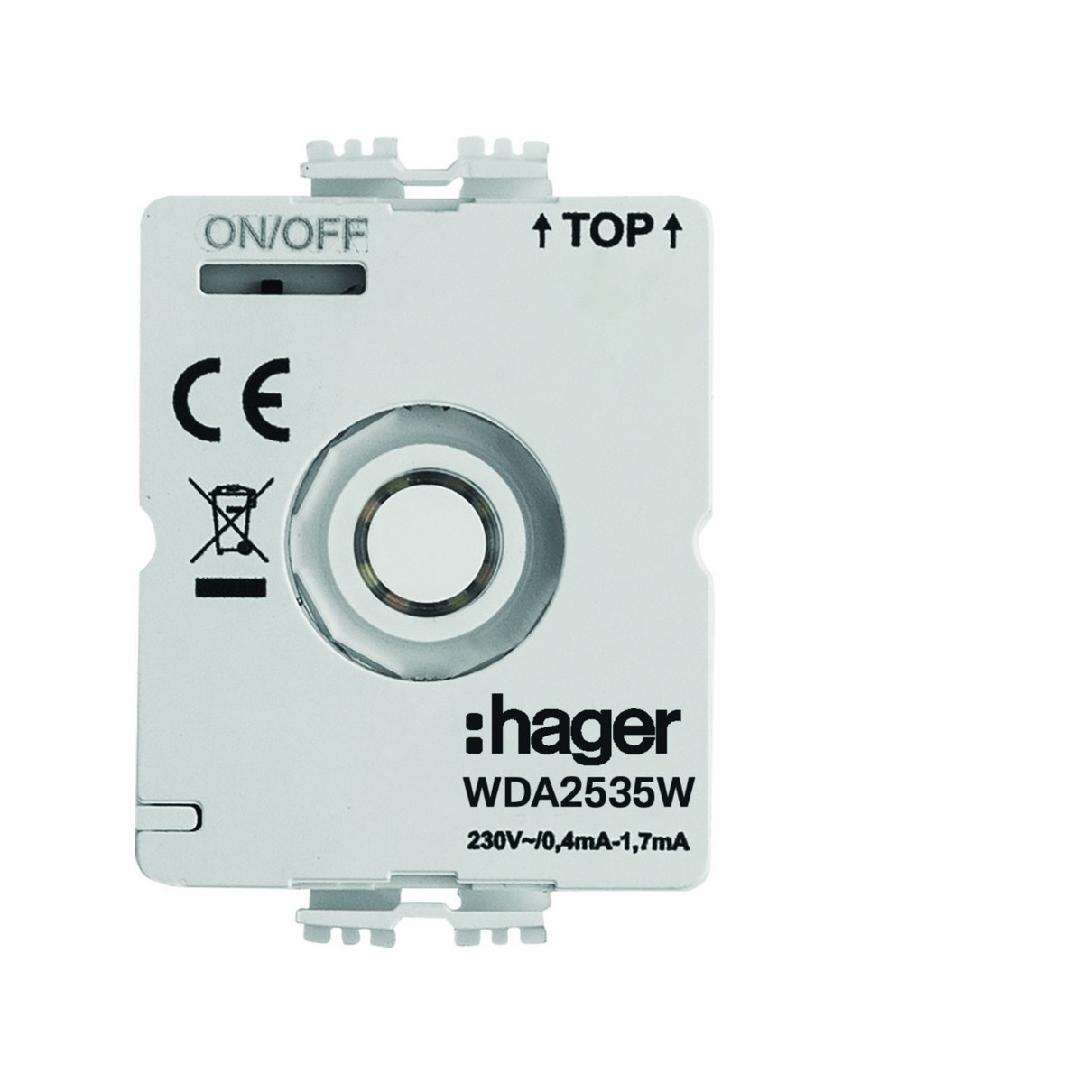 Mod LED,commande d'eclairage,230V,Neutral - HAGER WDA2535W 