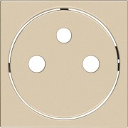 Enjoliveur gallery prise de courant affleurante 2P+T, finition Dune - HAGER WXD106D 