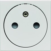 Prise de courant gallery 2P+T, mécanisme prise affleurante. Lot de 50 - HAGER WXF106B50 