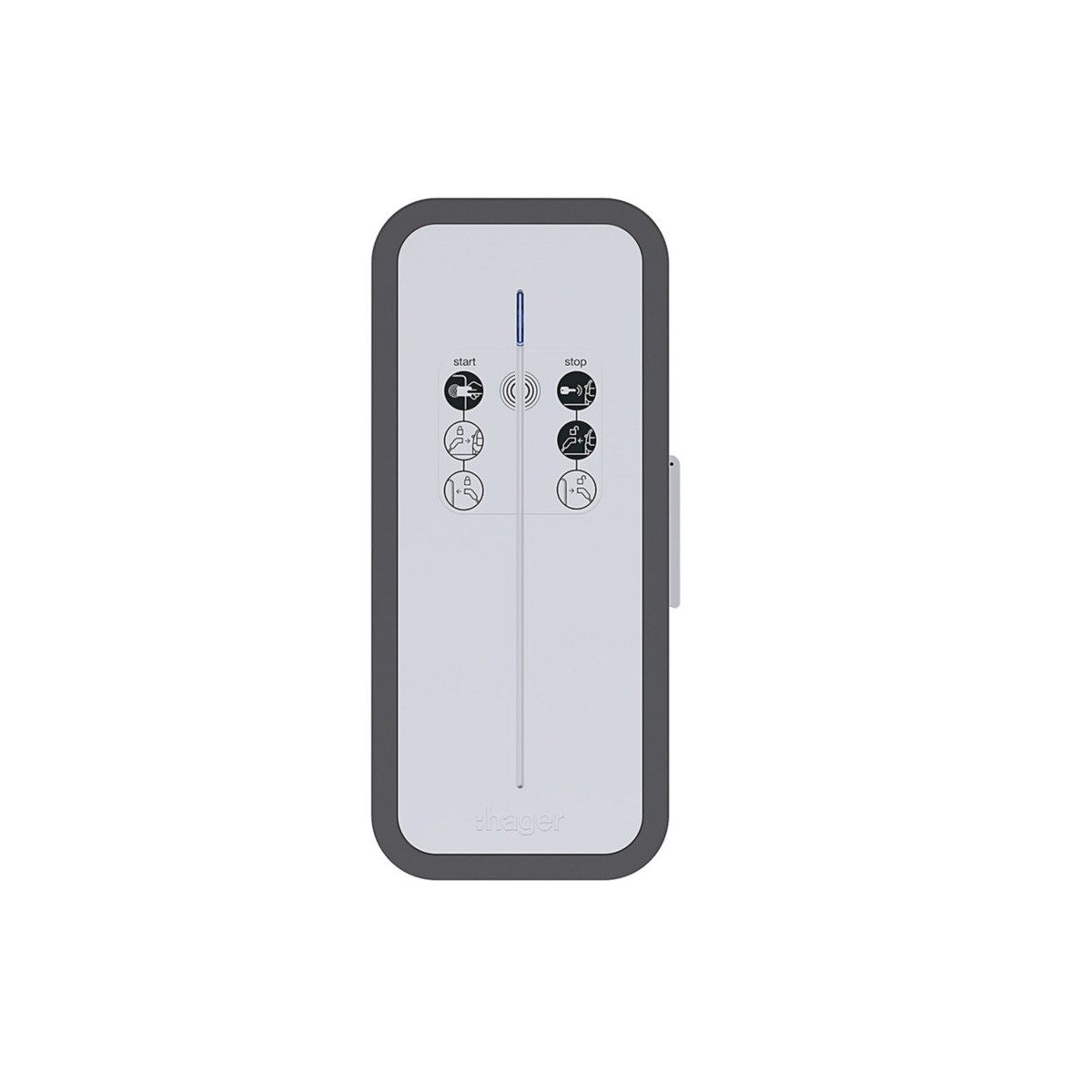 witty share borne de recharge RFID OCPP IP55 1x22kW 1P avec MID intégré - HAGER XEV1R22T2M3 