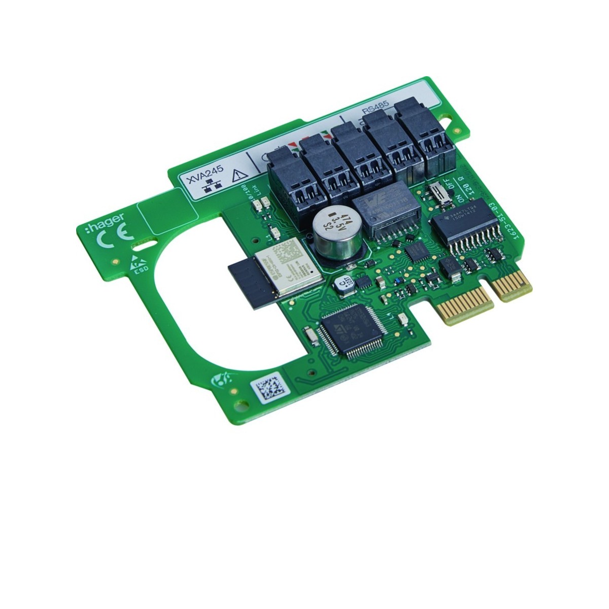 Carte de communication Ethernet, wifi, modbus pour borne de recharge witty one - HAGER XVA245 