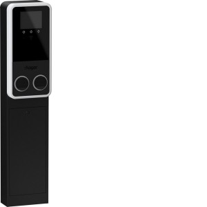 witty park2 Borne totem IP55 IK10 2x7,4kW T2+TE+OCPP+MID+ECRAN+RFID+Protections - HAGER XVG207SQF 
