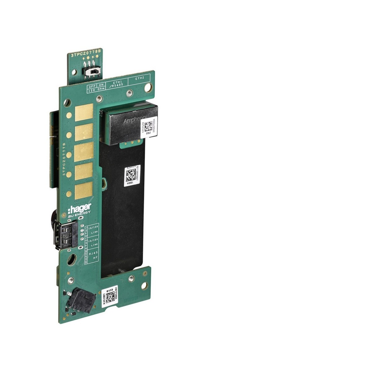 Carte interface witty plus et pro XVL122xx permet la liaison couvercle / borne - HAGER XVS116 