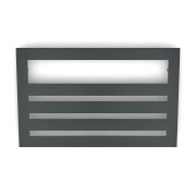 Sèche-serviette horizontal ACOVA KARENA Spa Mixte noir mat 0557