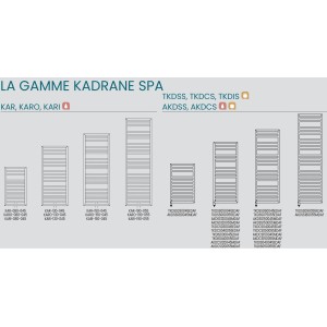 Sèche-serviette ACOVA KADRANE Spa Mixte IHD dimensions