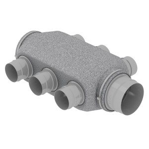 Neocd 80 hy - caisson de distribution pour conduits souples reprise air vicie - ATLANTIC 412233 