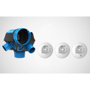 KT piles Hygro BC2 CMI VMC hygro basse conso 6 sanitaires (4 bouches + 5 gaines) - ATLANTIC 412322 