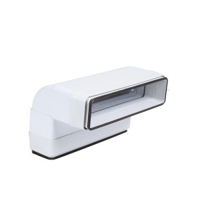 Cv 55 x 110 j - coude vertical 90° rectangulaire section 55 x 110 avec joint - ATLANTIC 460056 